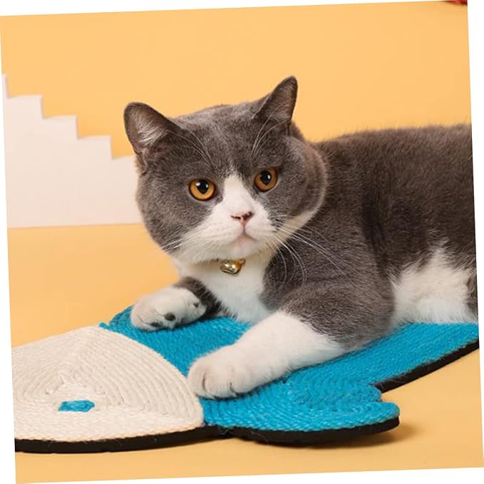Juguete Rascador De piso para Gatos Pez de Cuerda